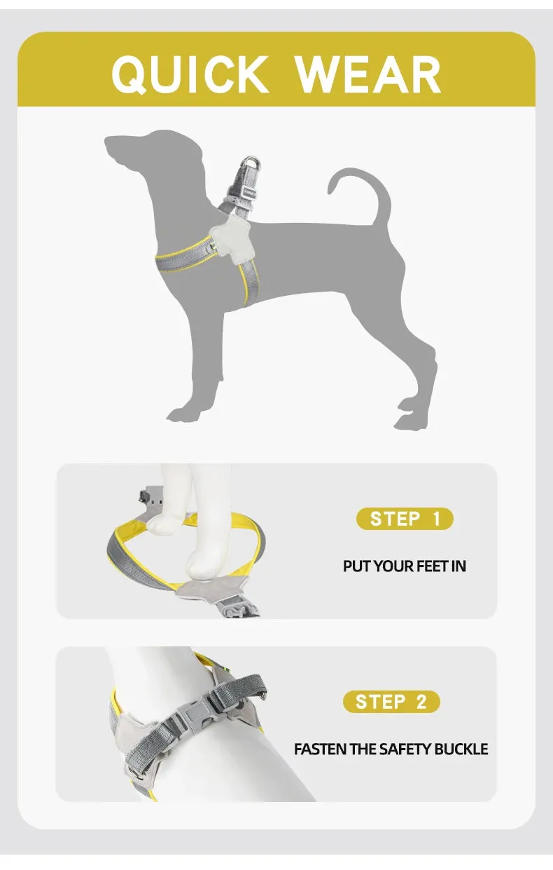 Reflective Adjustable Harness for Small to Medium Dogs and Cats