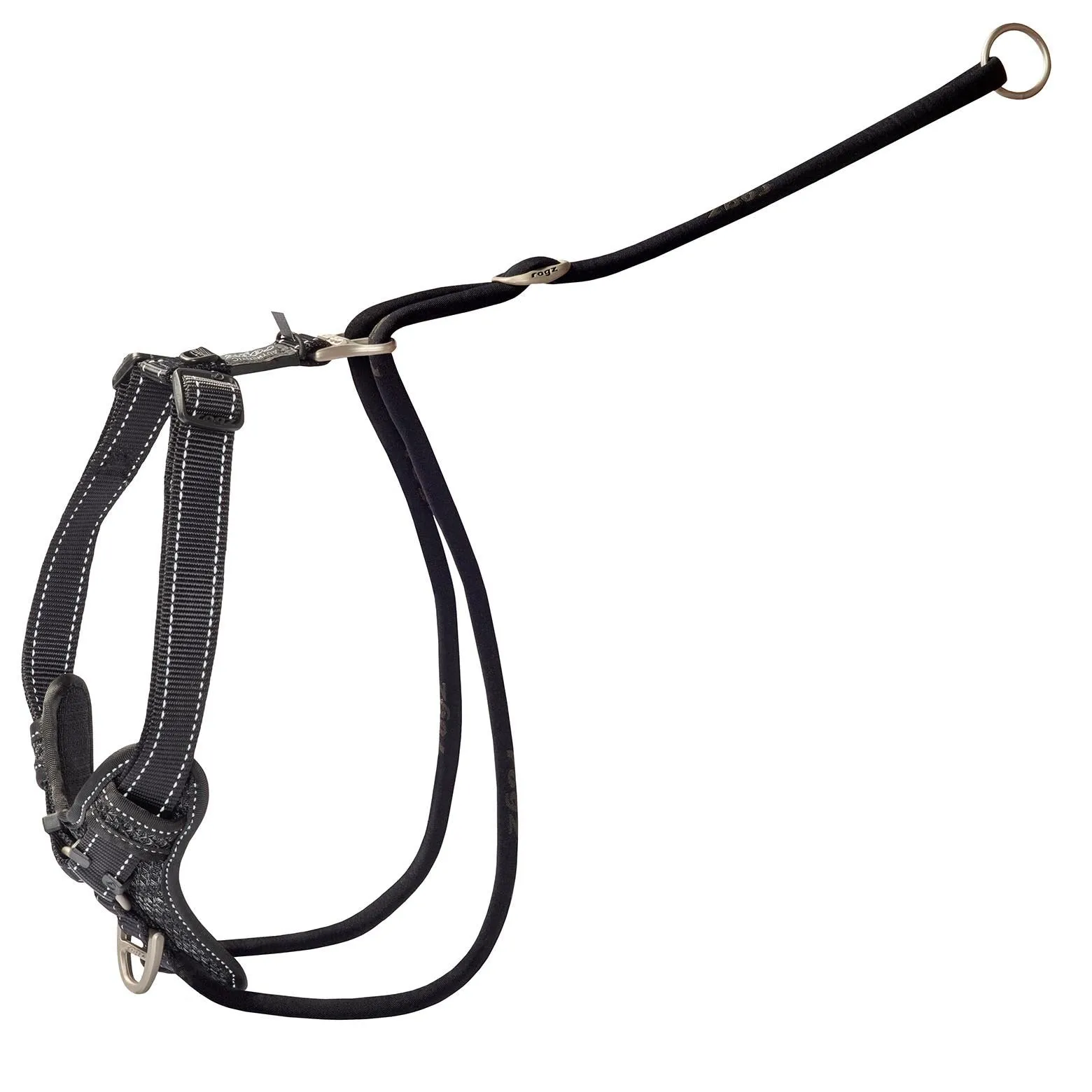 Rogz Control Stop Pull Dog Harness Black Extra Large^^^