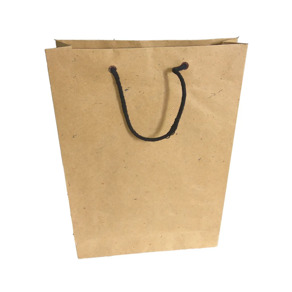 Shopping Bag made of cotton waste (khadi) paper 15" x 11" set of 10