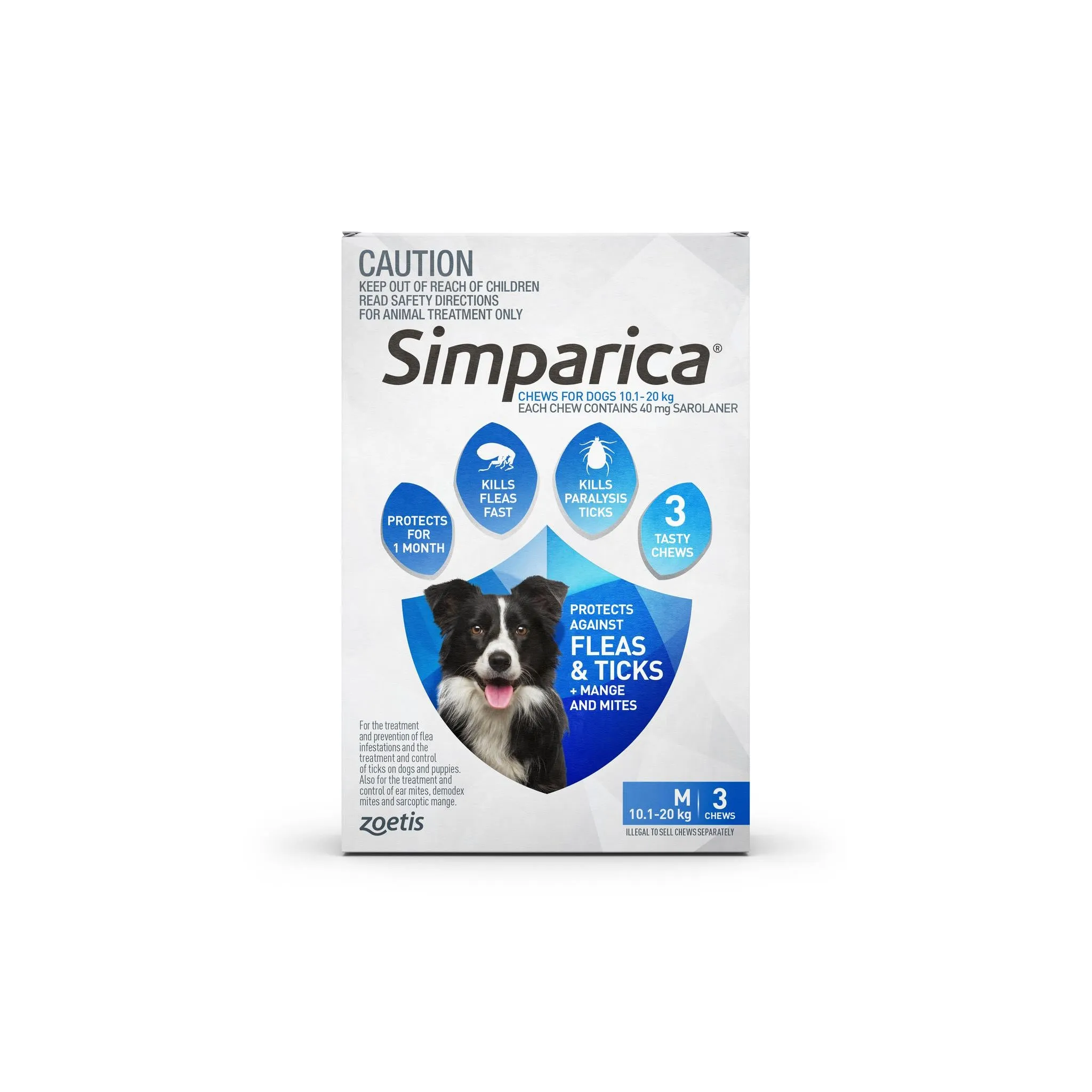 Simparica Medium Dog Chews 10.1-20kg