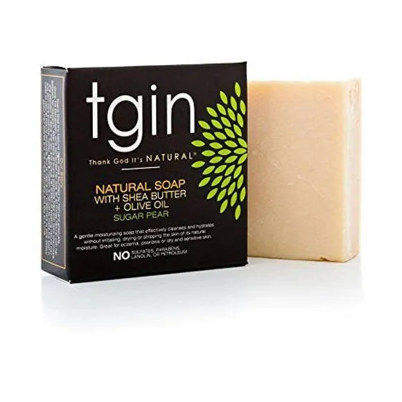 TGIN Natural Soap With Shea Butter Olive Oil And Sugar Pear 113g