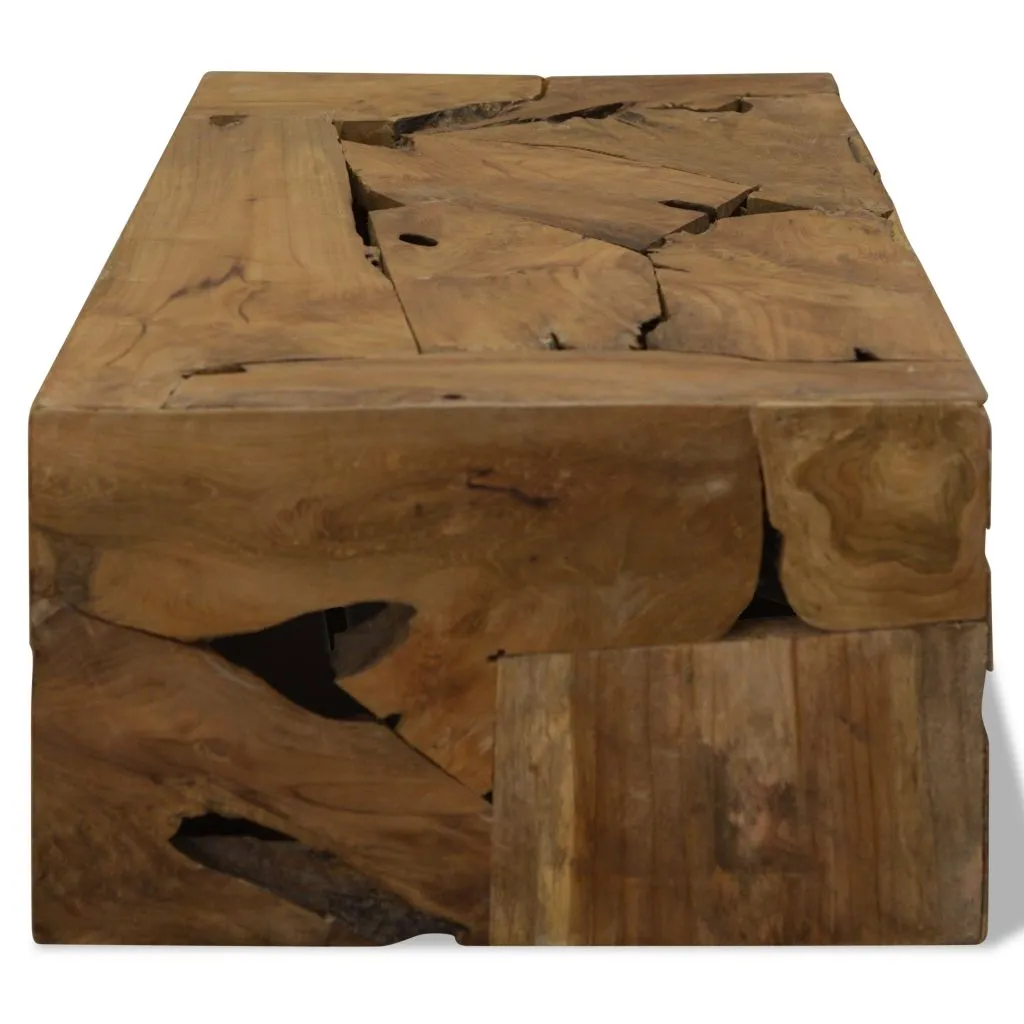 vidaXL Coffee Table 90x50x35 cm Genuine Teak Brown