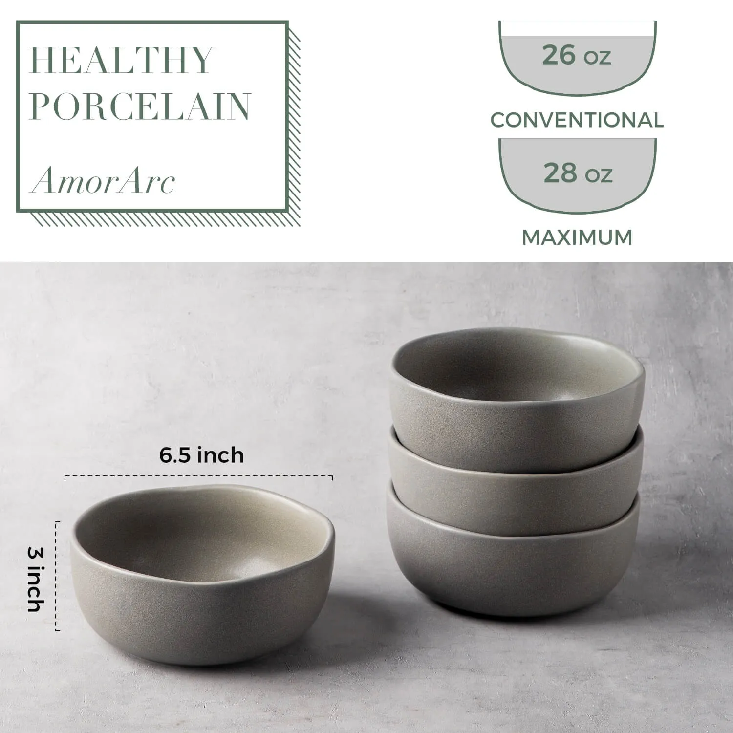 Wavy Rim Cereal/Soup/Salad Bowls 28OZ - ACB005