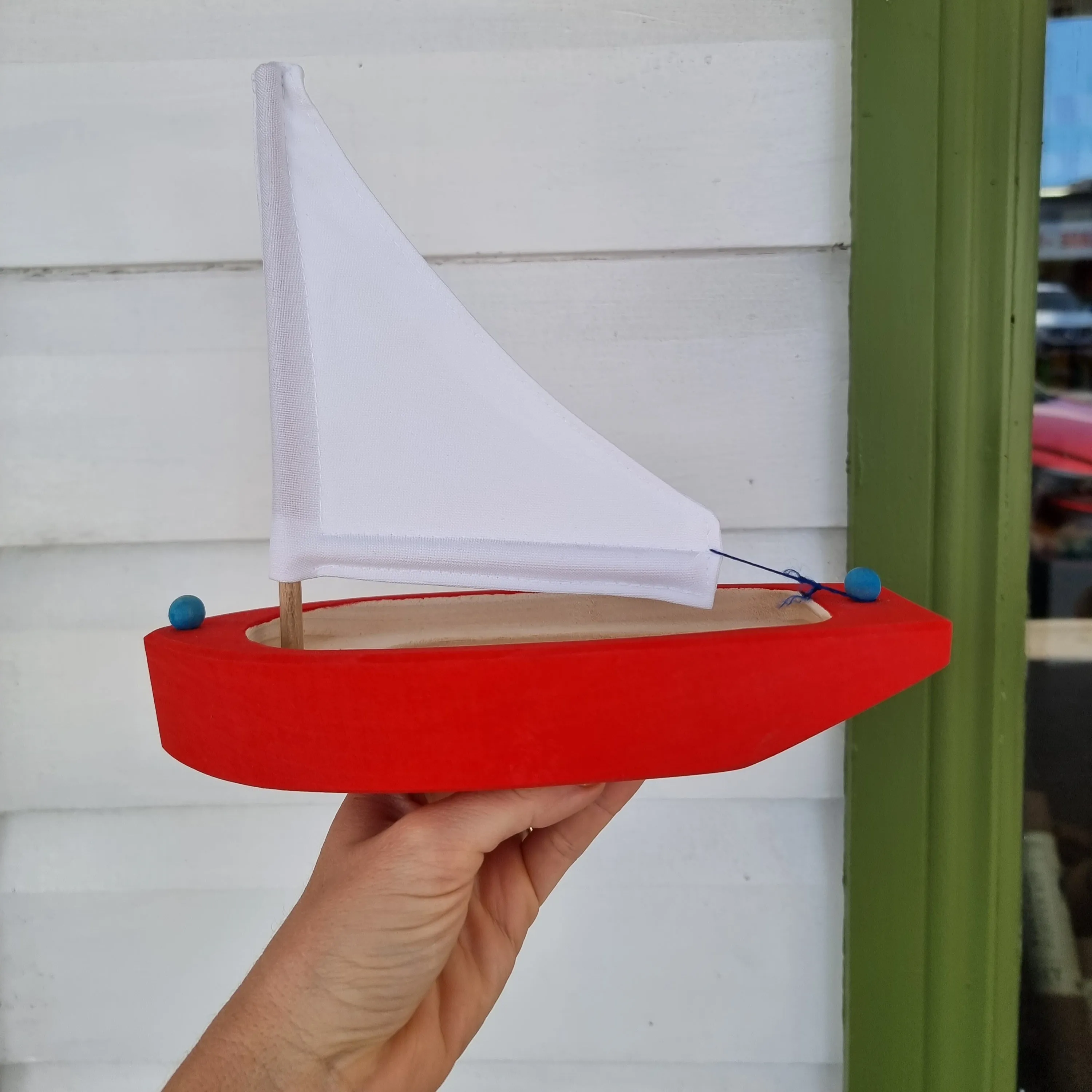 Wooden Sailing Boat Toy - 22cm