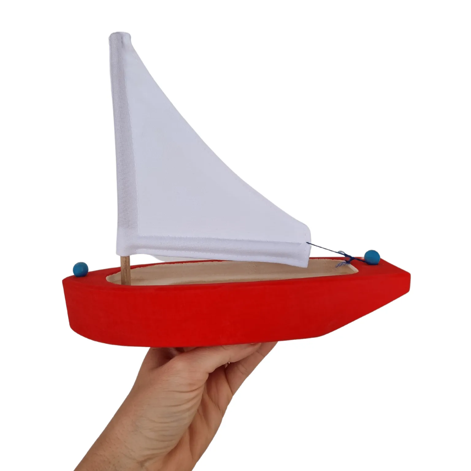 Wooden Sailing Boat Toy - 22cm